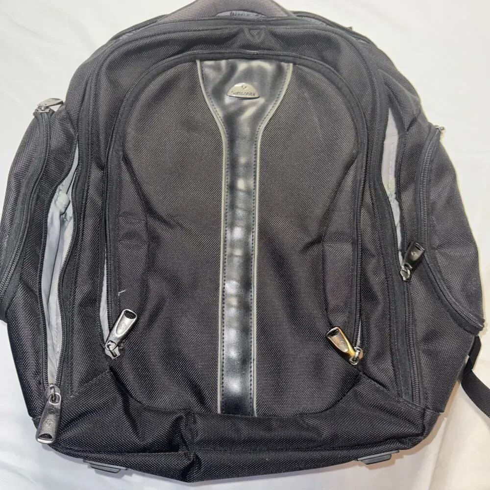 Samsonite Black Backpack Laptop Padded Travel 19x14
